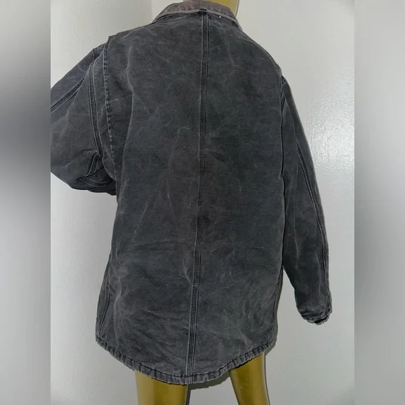 90s vintage Carhartt Washed Black Men's Jacket - Picture 7 of 9